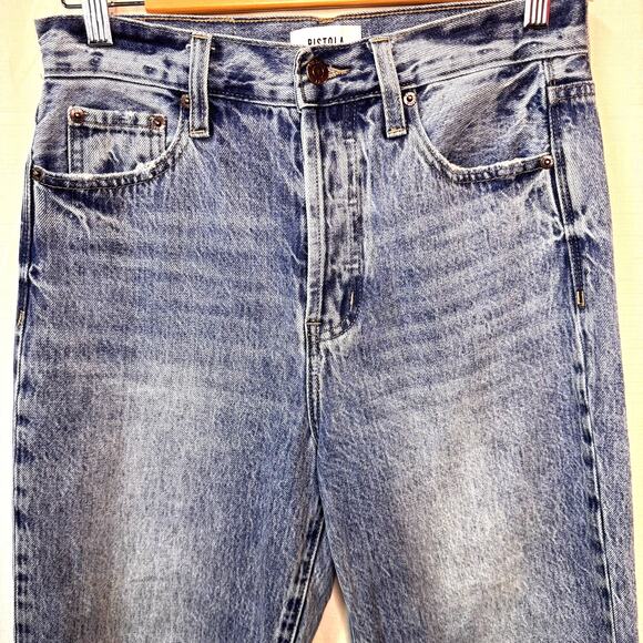 PISTOLA Cassie Jeans Women's 27 Medium Wash High Rise Straight Leg Button Fly - Picture 2 of 12